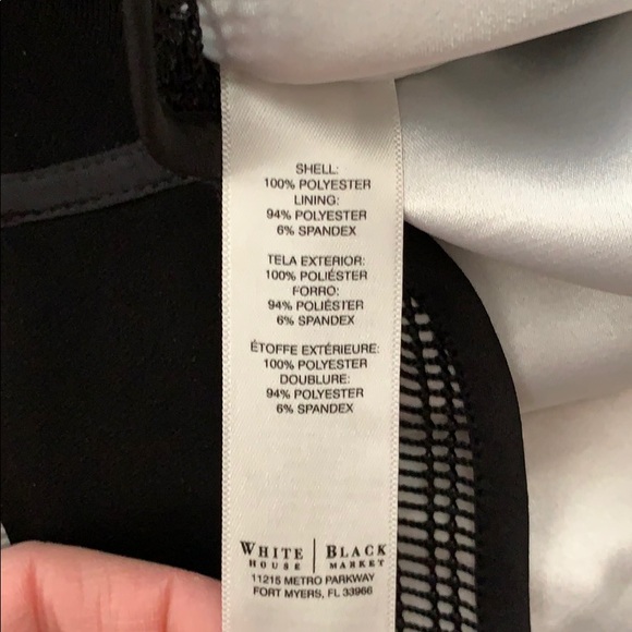 WHBM Mesh Inset Skirt - Picture 5 of 8